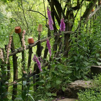 Zaun aus heimischer Kastanie