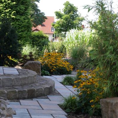 Steintreppe zur Haustür aus Ruhrsandstein 2